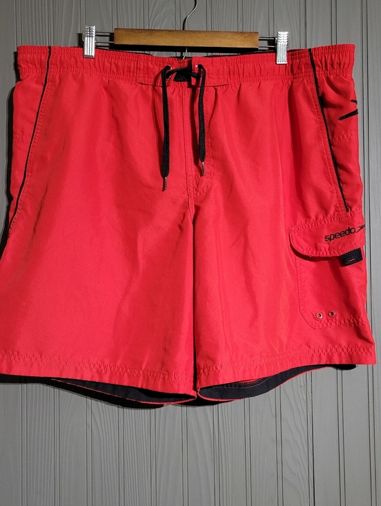 Speedo Other - Speedo Marina Sport Volley Swimming Trunks Shorts Mesh Lined Red Men's Large